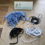 Unique Textile & Craft Thread Bundle -Black / White / Blue Pack
