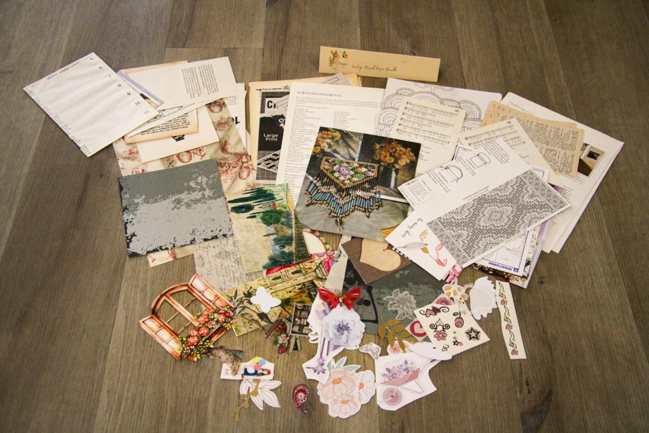 vintage mixed 04 - 02 Vintage Mixed Paper Bundle 004 - Image 1
